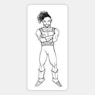 Vegeta killmonger in wakanda Sticker